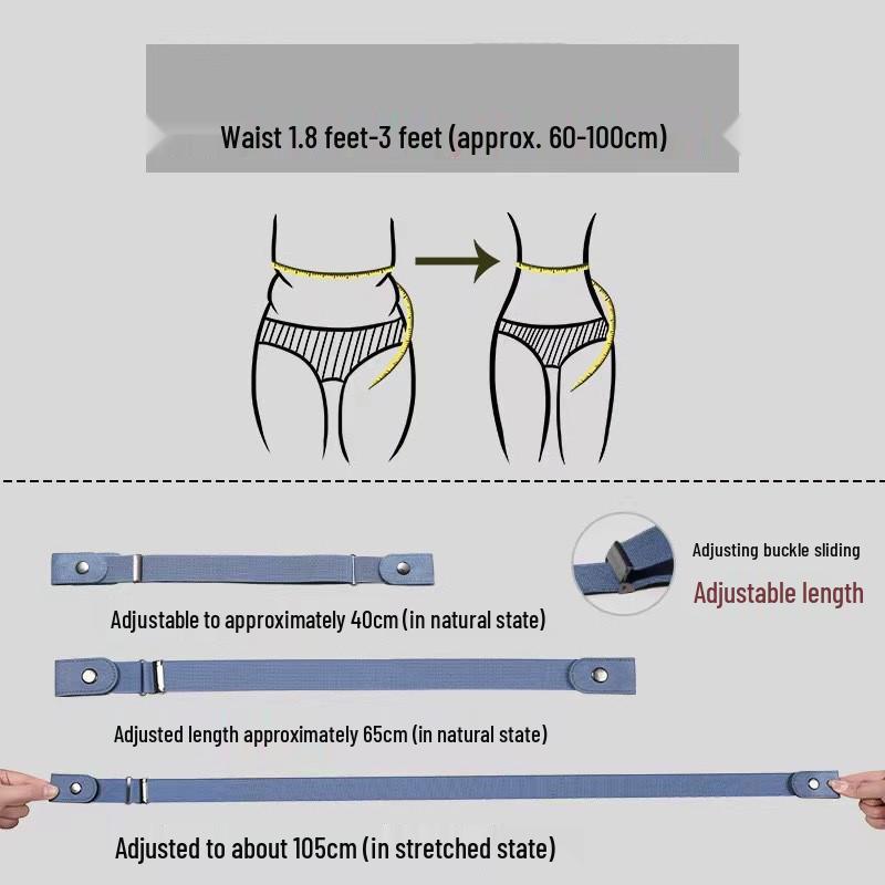 Невидимый бесшовный эластичный пояс для женщин - Пояс в ленивом стиле