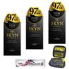 SKYN Premium IR 5 Condoms X 3 Boxes Lotion Condoms, (case & Set)