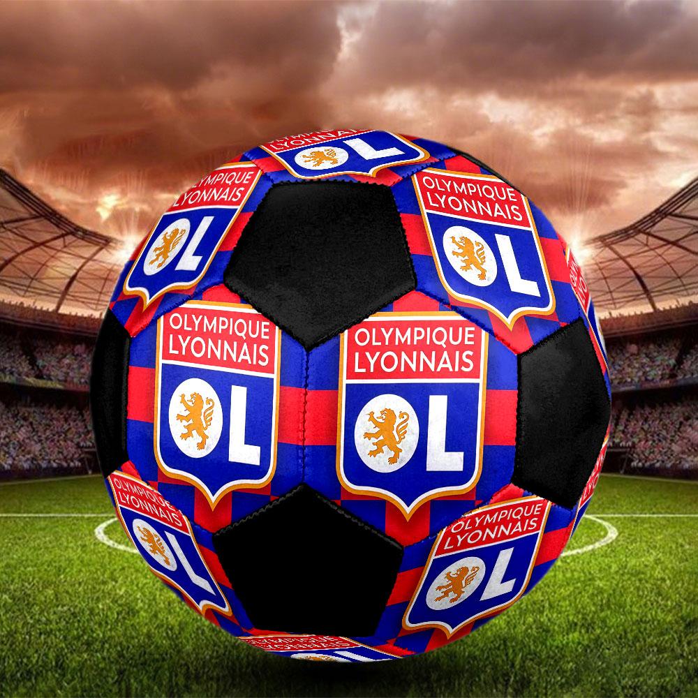 1PC OL size 5 soccer ball PrahaIndoor Soccer Ball Colorful All Ages Machine Stitched PVC Competition Ready Durable High-Bounce
