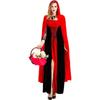 Halloween Costume, Masquerade Party Queen Dress, Little Red Riding Hood Costume, Women's Clothing