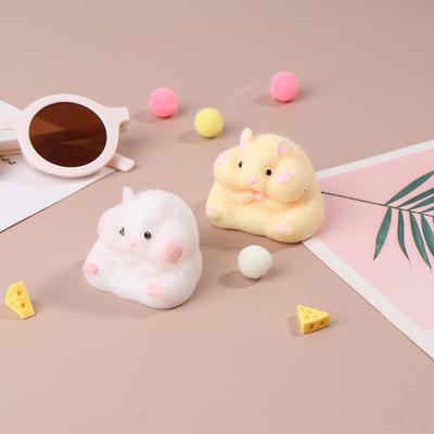 Супер мягкая симпатичная игрушка-имитатор хомяка Q-Bullet Мини-игрушки Kawaii Снятие стресса Сжимаемая игрушка Tpr Декомпрессионная игрушка