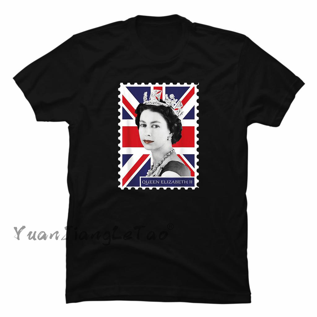 Queen 2022 Union Jack 70th Platinum Jubilee Tshirt Queen Elizabeth II Classic Tops Kawaii Corgi Dog Graphic Tops Unisex Shirt