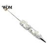 Holiday Party Favor Pen Rhinestone Beadable Pen, Glitter Plastic Beaded Halloween Pumpkin Ghost Skull Sparkly Gel Ink for DIY Craft Making,