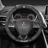 Автомобильный чехол на руль из углеродного волокна и кожи для Mitsubishi RALLIART ASX Colt Eclipse Galant LANCER EX OUTLANDER Pajero Triton