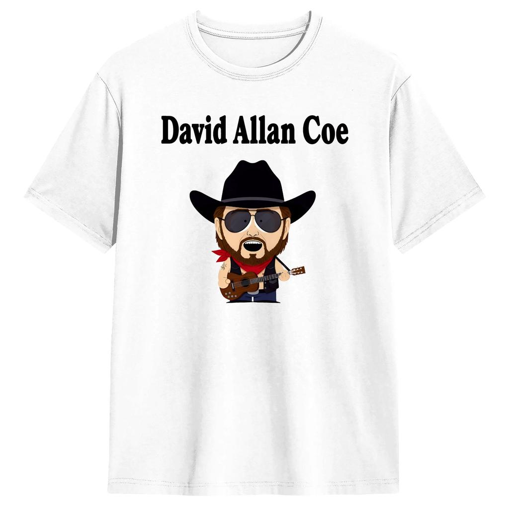 Streetwear T Shirt Beach David Allan Coe Fashion T Shirts 100 Cotton Tee Shirt for Unisex Y2K Funny Pattern Short Sleeve Tops