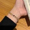 Luxury Geometric Cube Bracelet Multicolor Adjustable Gold Bracelet  Friendship Gift