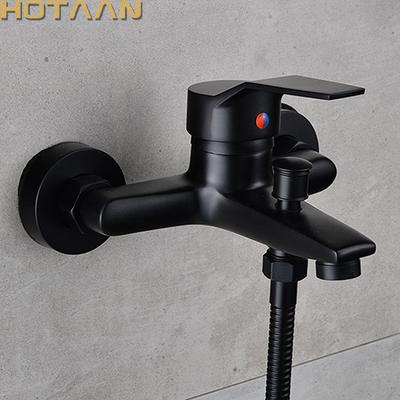 . Черный отделка Новый настенный смеситель для душа Ванная комната Ванна Ручной смеситель для душа Смеситель YT-5339-H