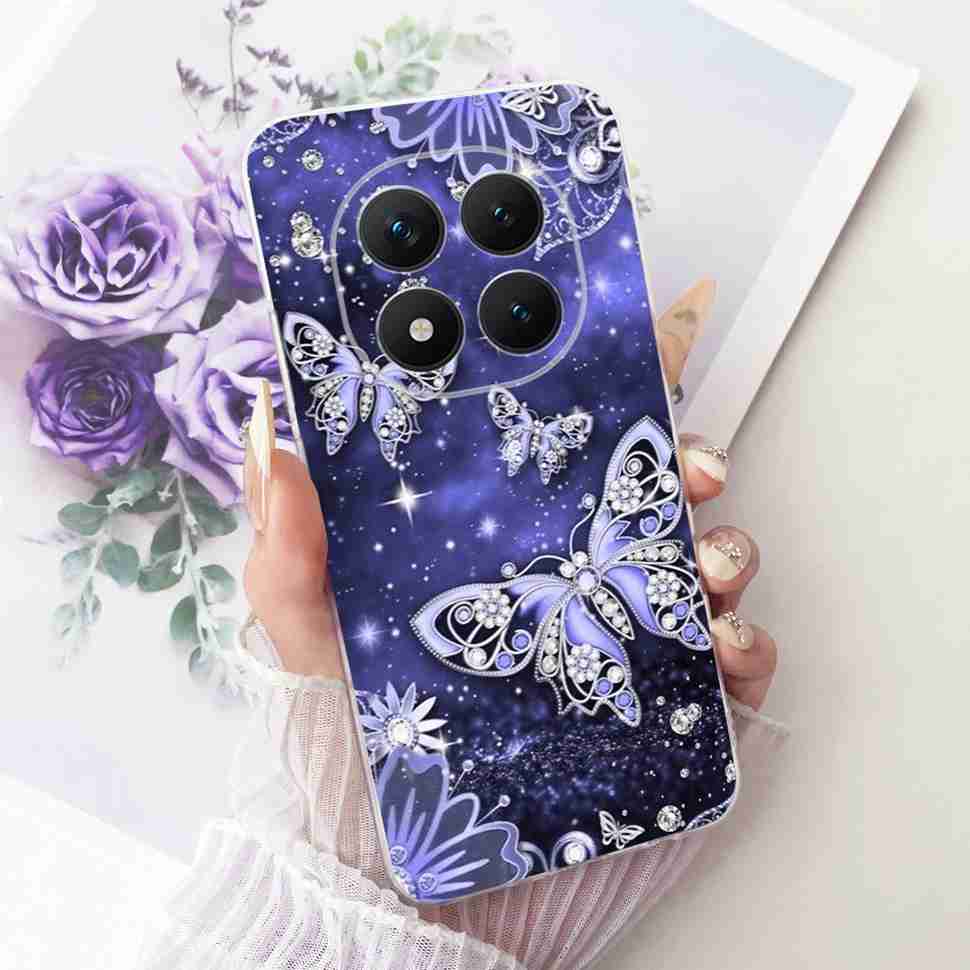 Для Xiaomi Redmi Note 15 Pro Plus ProPlus 5G Чехол Цветочный Мультяшный Чехол Мягкий Силиконовый Чехол Для Redmi Note 15 Pro+ Чехол
