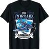 American F4U Corsair WW2 Aircraft Carrier Fighter T-Shirt Size S-5XL