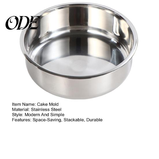 Dishwasher Safe Cake Mold Stainless Steel Round Baking Pan for Layered Cakes Mirror Polished Even Heating Bakeware Home Bakers Party High Temperature