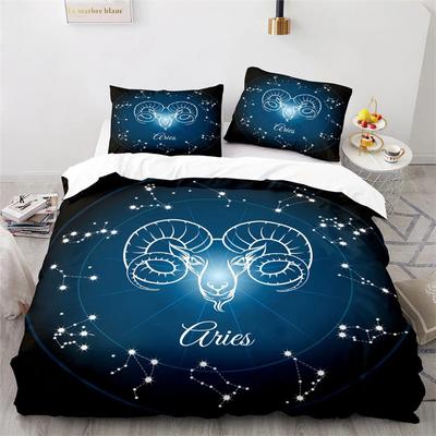Пододеяльник Twelve Constellation, тема галактики, пододеяльник размера King Size для украшения спальни Constellation для детей, женщин и мужчин