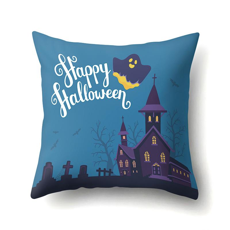 Halloween Pillowcase Car Waist Pillow Pumpkin Sofa Cushion Cover Office Home Living Room Pillowcase
