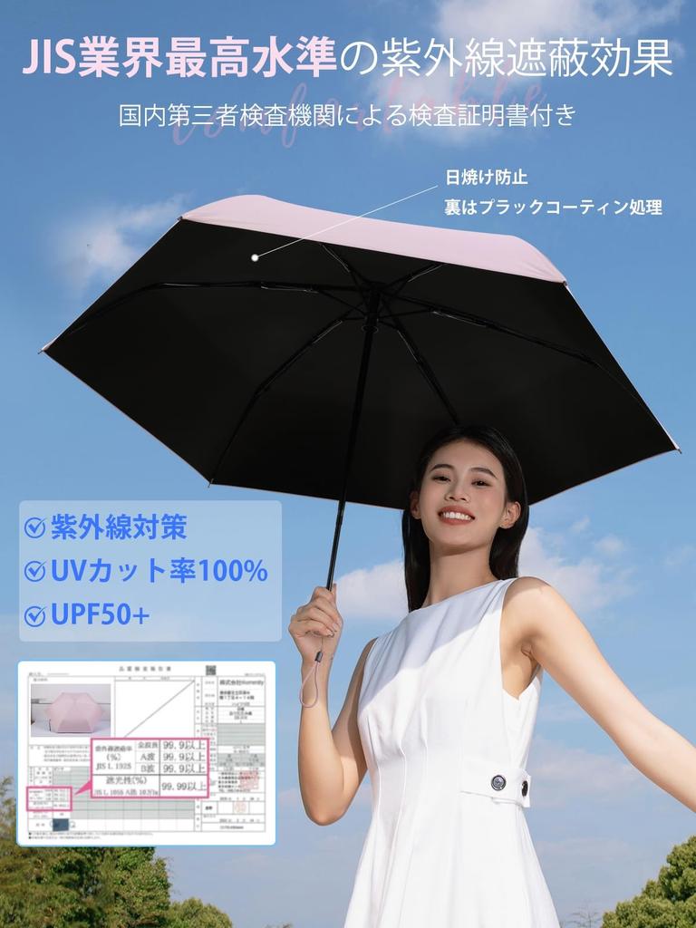 Складной зонт, новейшая ткань высокой плотности 310T, полностью затемняющая, сверхлегкая, усиленная, устойчивая к ветру как для солнечной, так и для дождливой погоды