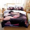 Модные 3D Постельные комплекты Mi Douzi Набор пододеяльника с наволочкой Двуспальный Полный Королевский Кинг Постельное белье Домашний текстиль