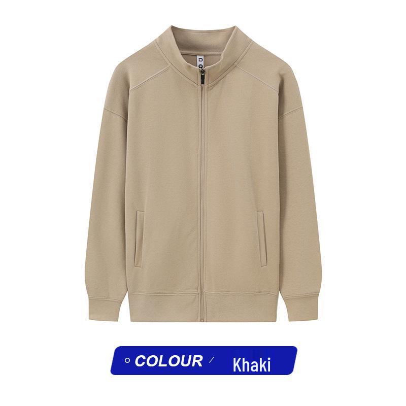 Мужская плотная толстовка на молнии с воротником-стойкой, с подкладкой из искусственного меха "серебристая лиса", теплая для осени/зимы, универсальная и модная повседневная куртка-кардиган