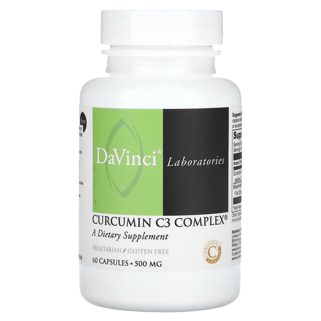 DaVinci Laboratories of Vermont Curcumin C3 Complex, 500 Mg, 60 Capsules