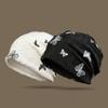 Korean Style Butterfly Print Beanies Thin Knitted Hat Fashion Pullover Hat  Autumn