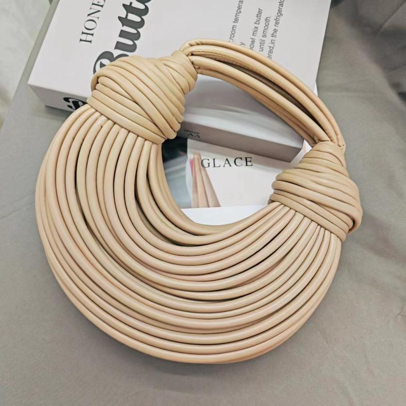 Handbags for Women New In Gold Luxury Designer Brand Handwoven Noodle Bags Rope Knotted Pulled Hobo Silver Evening Clutch