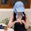 Женские шляпы от солнца Клетчатые Простые Милые Личность Модные Трендовые Корейский стиль Универсальные Головные уборы Уличные Пляжные Головные платки