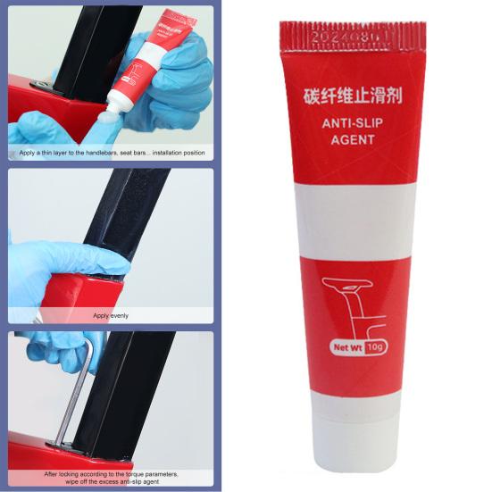 10G Bike Carbon Fiber Anti-slip Agent MTB Handlebar Seat Post Stem Carbon Fiber Assembly Gel Anti-Slip Fiber Grip Grease