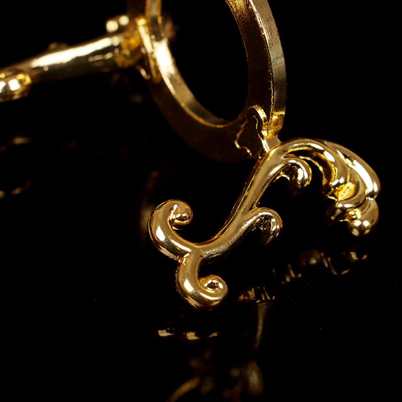 Gold-Plated Display Gemstone Egg Support Base Crystal Ball Stand Holder Ornament