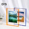 Плавающая фоторамка горизонтальная вертикальная неоновая акриловая домашняя галерея офис настенное крепление настольная декоративная рамка для постеров