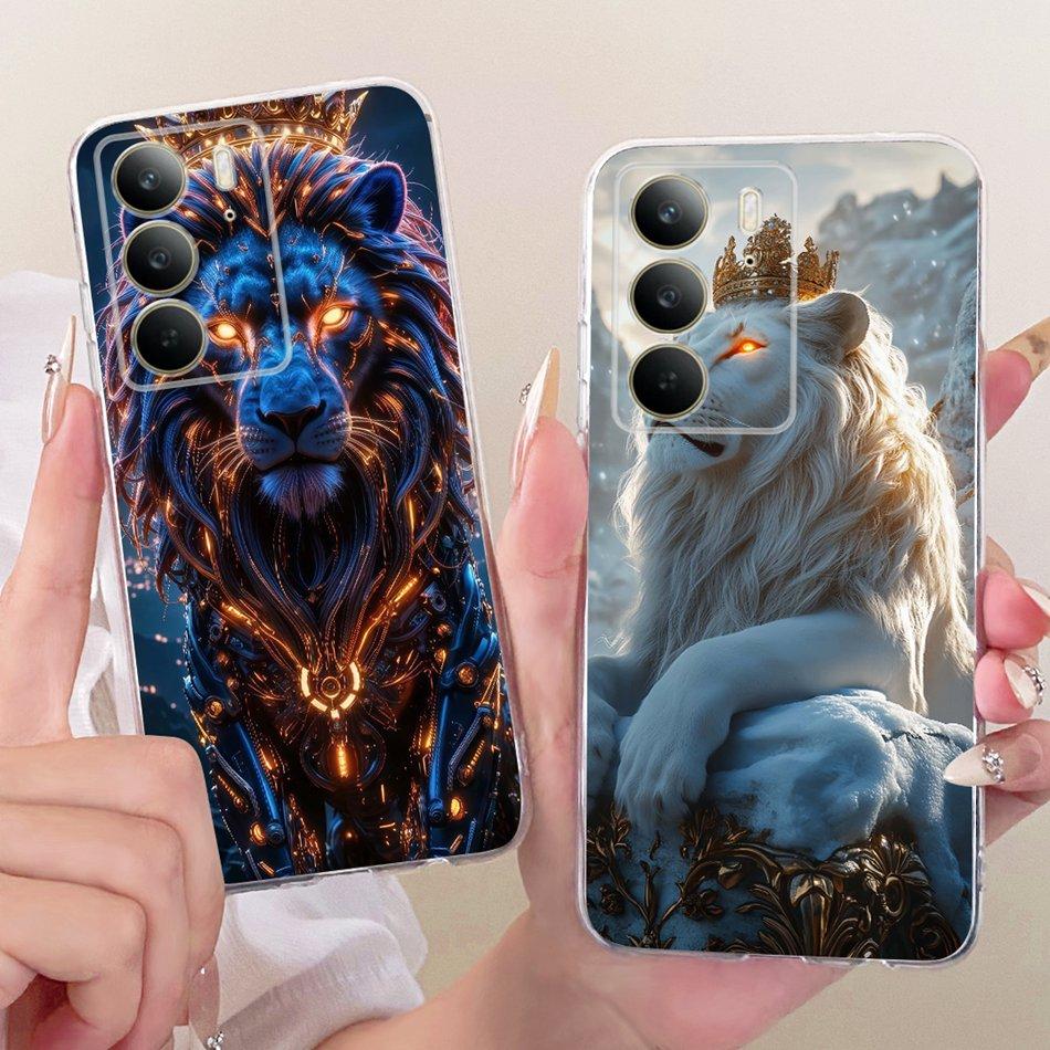 Для Realme C75 C75x Чехол для телефона с рисунком Крутой Дракон Тигр Для Realme C75 4G C 75 75X Мягкие Силиконовые TPU Чехлы