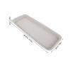 Rectangular Plant Pot Saucer Tray 19x8 Inch Thick Resin Drainage Drip Tray for Indoor Outdoor Flower Pots Bonsai Garden Water
