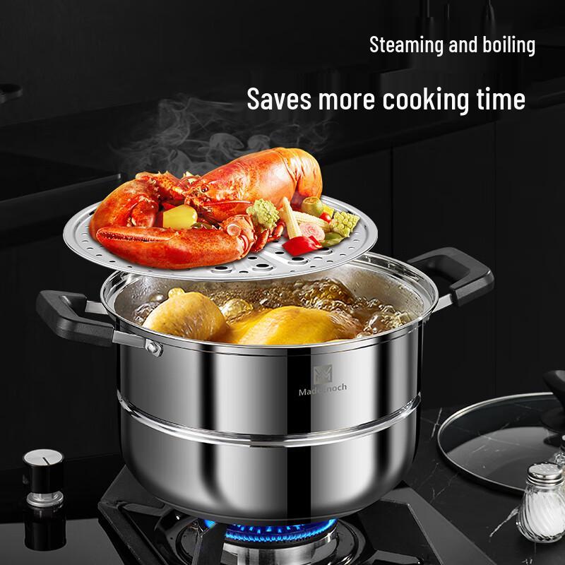 WMM 28cm Stainless Steel 2-Layer Steamer Pot