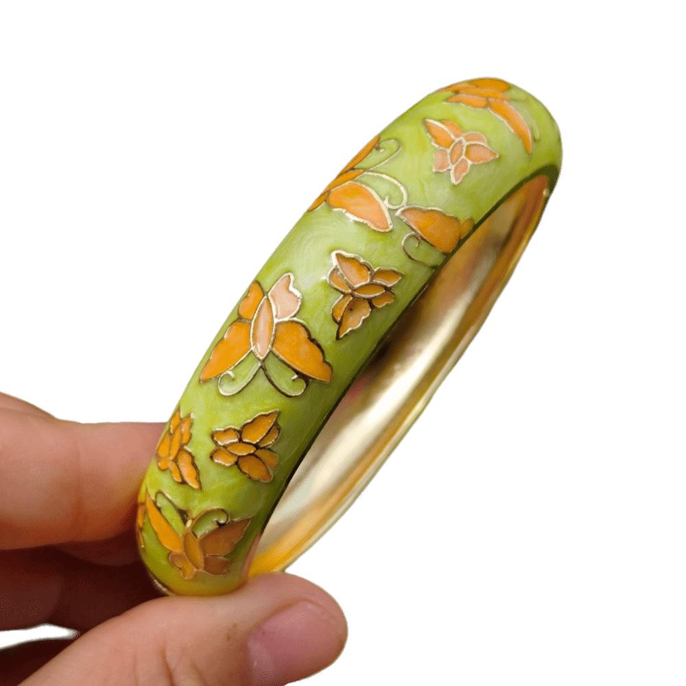 1.4cm Butterfly Enamel Bracelet Enamel Colored Oil Drip Enamel Bracelet Gifts for Women Girl