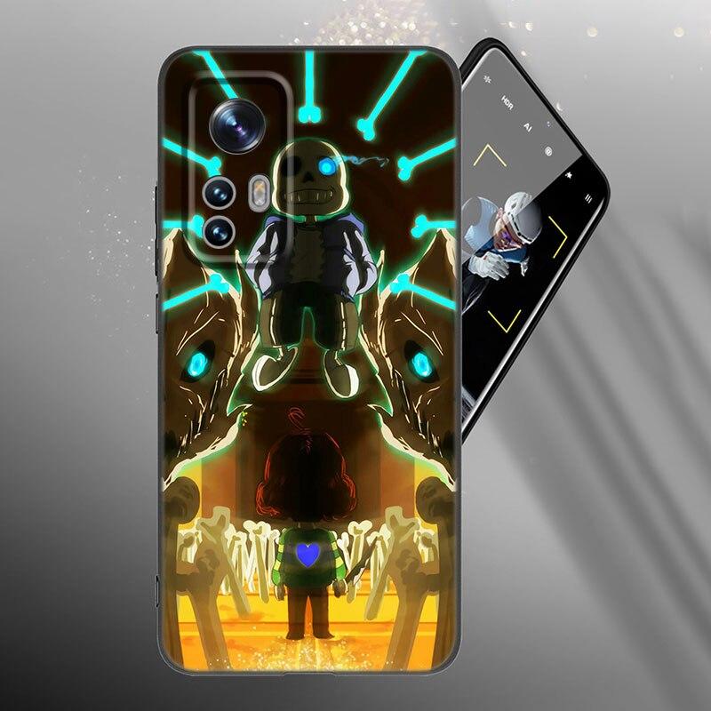 Undertale Sans Doggo Phone Case For Xiaomi Mi 10T 11i 11T Note 10 11 Lite NE F1 POCO F3 M3 X3 GT NFC M4 X4 Pro 5G Black Cover
