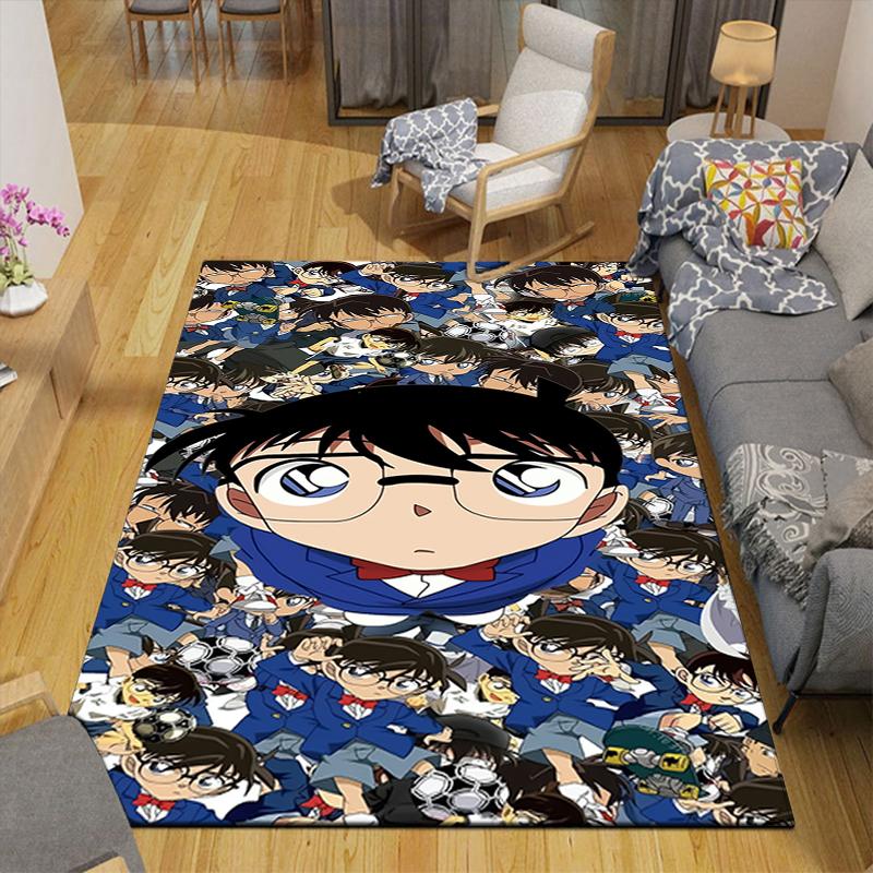 1Pc Detective Conan Mystery Rug, Office Carpet Indoor Outdoor Doormat, Non-Slip, Comfortable, Living, Christmas Halloween, Xmas Gift L1454