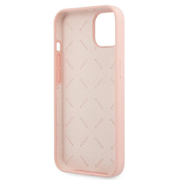 Guess Guhcp13Sls4Gwpi Iphone 13 Mini5,4 Różowy/Pink Hard Case Silicone 4G Logo