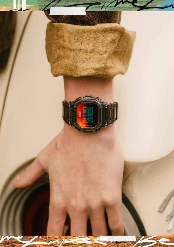 G-SHOCK [Casio]DW-5600TLS-8JF Men's Gray Skeleton