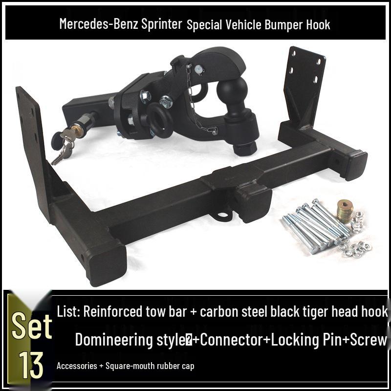 Compatible Mercedes-Benz Sprinter, V-Class, B-Class RV Tow Hook and Rear Trailer Hitch Adapter