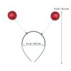 3Pcs Foam Ball Hair Hoop Green Christmas Party Headwear for Adults Holiday Celebration Fun Accessory Gift
