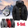 Мужская зимняя куртка-пуховик, ветрозащитная и водонепроницаемая куртка, ветровка, пуховик, молодежная теплая куртка