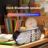 Портативный светящийся Bluetooth-динамик и будильник с перезаряжаемой батареей для спальни/студенчества