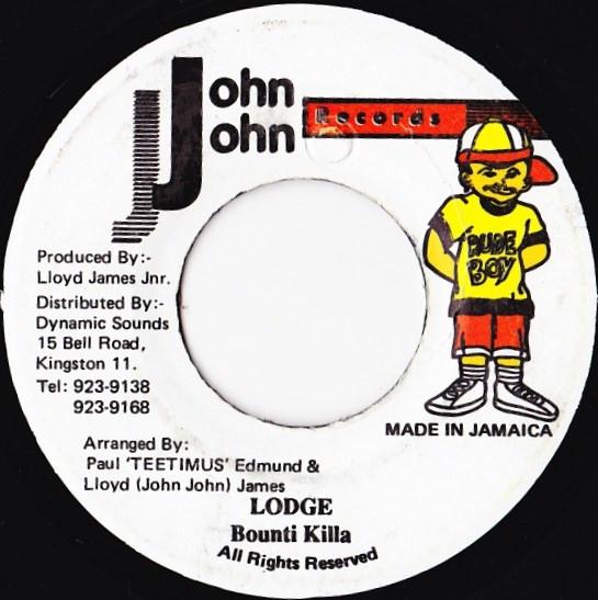 7-дюймовая пластинка BOUNTI KILLA Lodge NONE JOHN JOHN 1993 Ямайка Регги Ска Даб Б/у