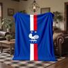 France national football team Print Flannel Blanket Soft Warm Sofa Bed Throw Blanket For Home Office Bedroom