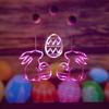 Wall Hanging Egg Suction Cup Light Plastic String Lights Cute Easter Window Lights  Indoor Home