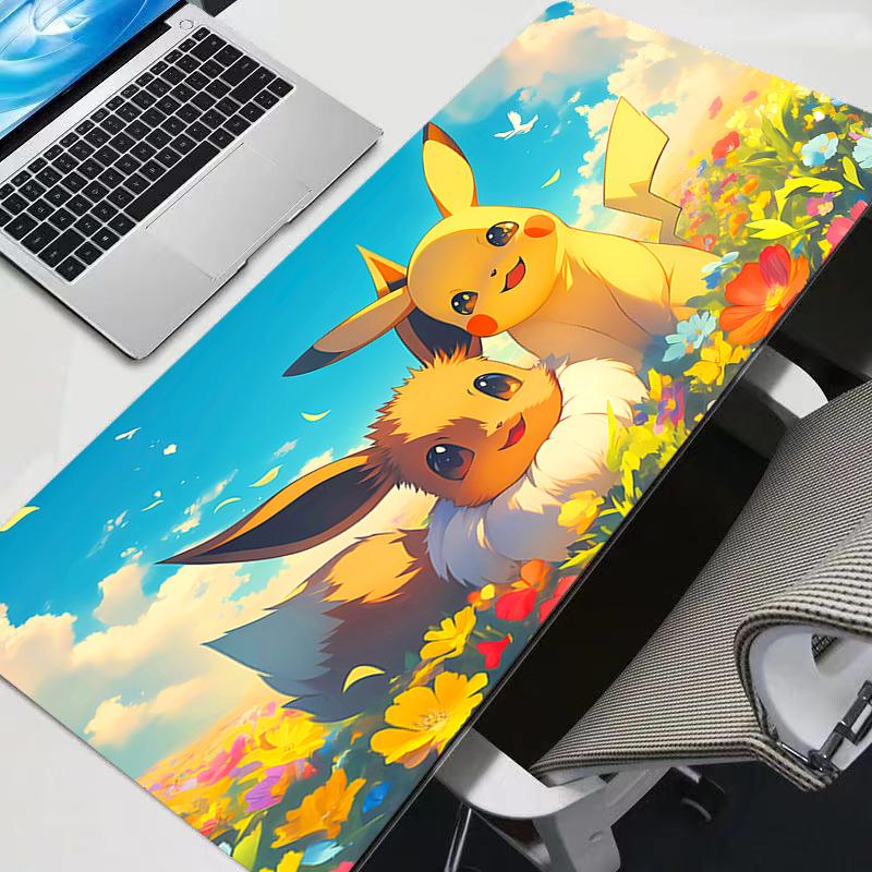 Gaming Mouse Pad Large Computer Mousepad Desk Mat PC Pokemon Pikachu Anime Carpet Keyboard durable Gamer Accessories Table