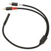 Gold Plated Stereo 3.5mm to 2RCA Cable Flexible Bidirectional Sound Y Splitter Cord  For Phone
