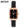 SANDA Водонепроницаемые электронные часы Женские кварцевые часы Модные простые противоударные и защищенные от падений часы Спортивные женские кварцевые часы
