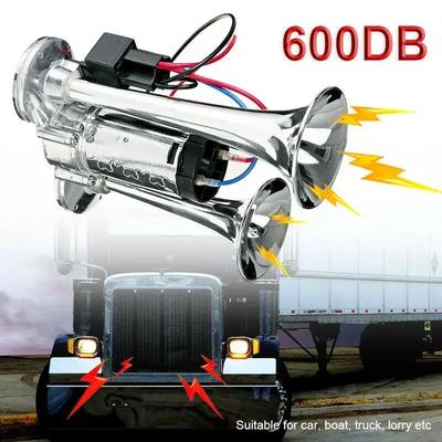 Горячая Распродажа GM 600DB Громкий Автомобильный Воздушный Гудок 12В Автомобиль Грузовик Поезд Мотоцикл Грузовик RV Лодка Металл Двойной Рупор Воздушный Гудок Поезда