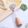 Stainless Steel Potato Masher Wood Long Handle Food Grade Multifunctional Manual Carrot Vegetable Food Mashing Tool Kitchen Gadgets