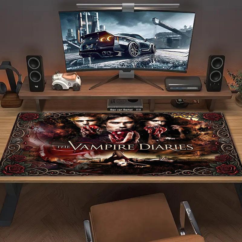 Vampire Diaries Color Mouse Pad Large Gaming Table Cushion Non-slip Laptop Tablet Big Mousepad XXL Mat Mini PC Playmat With Lock edge