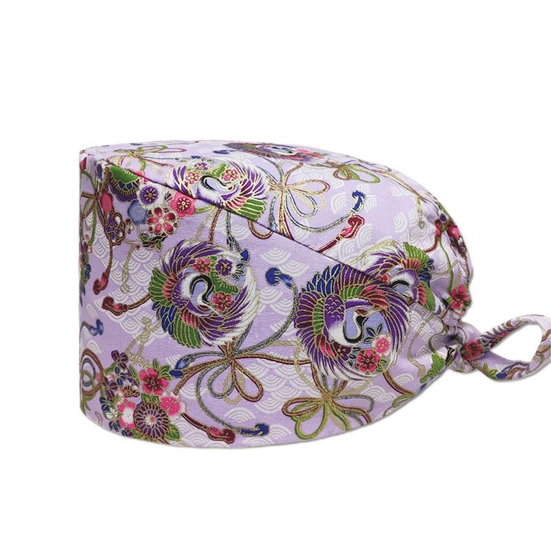 Cartoon Print Spa & Nurse Surgical Cap