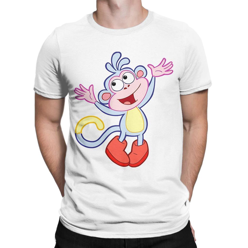 Streetwear TShirt Summer DDoras The Explorers Novelty TShirts Cotton Tshirt for Unisex Y2K Classic Print Short Sleeve Tees