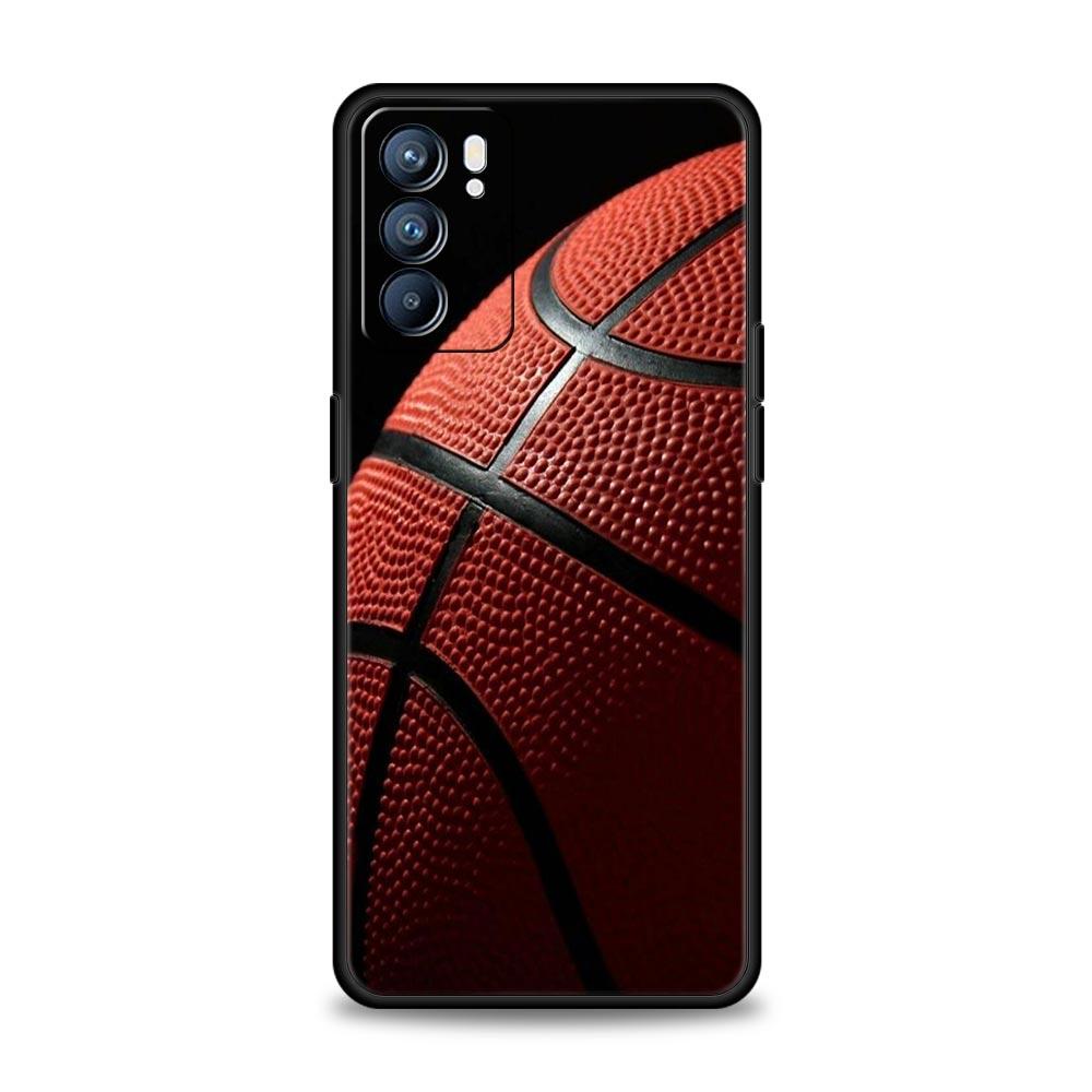 Basketball Basket Number Phone Case For OPPO Find X5 A54 A53 A52 A9 2020 A15 A95 A76 A74 A12 Reno7 SE Reno6 Pro Plus 5G Cover